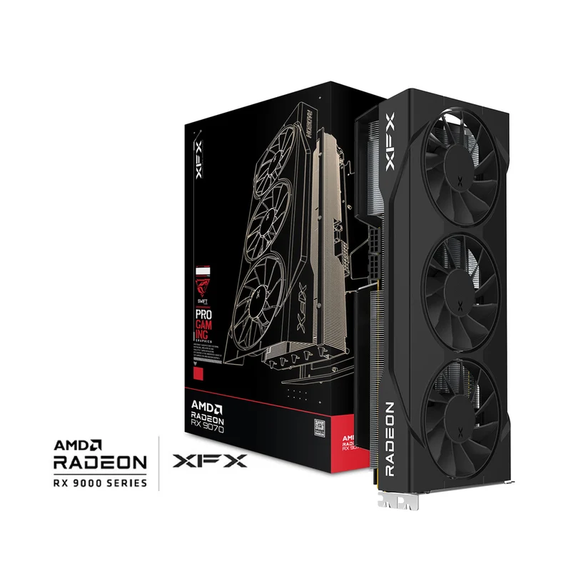 XFX Swift AMD Radeon RX 9070 GRE Triple Fan 12GB GDDR6 Gaming Edition Graphics Card (RX-97GRE29B7)