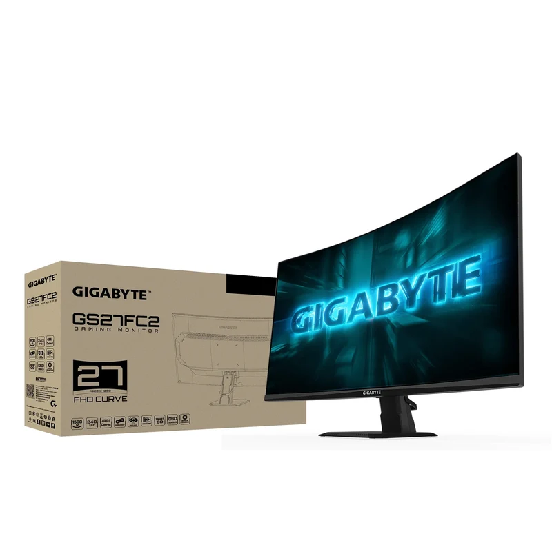 Gigabyte GS27FC2 27" FHD (1920x1080) 240Hz 1ms GTG VA 1500R Adaptive-Sync Curve Gaming Monitor with Tilt Adjustment