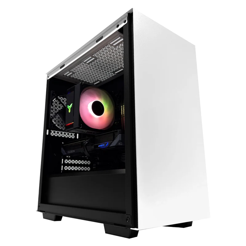 Sigma Macube White Desktop Gaming PC | AMD Ryzen 5 7500F | 16GB (2x8GB) RAM | 1TB SSD | RX 9060 XT | Windows 11 Pro