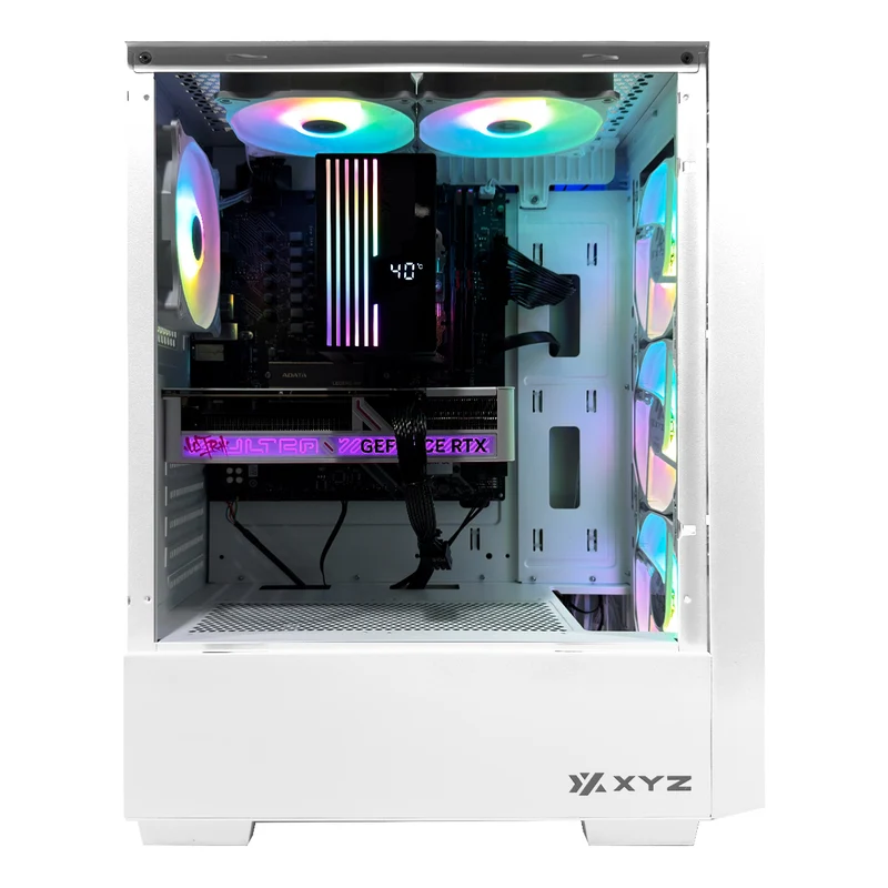 Aurora Airone 100 White Desktop Gaming PC | AMD Ryzen 7 7700 | 16GB (2x8GB) RAM | 1TB SSD | RTX 5060 Ti | Windows 11 Pro