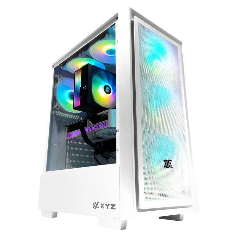 Aurora Airone 100 White Desktop Gaming PC | AMD Ryzen 7 7700 | 16GB (2x8GB) RAM | 1TB SSD | RTX 5060 Ti | Windows 11 Pro