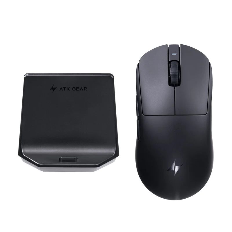 ATK Dragonfly A9 NB Ultra Lightweight Wireless Mouse (Vermilion, Black)