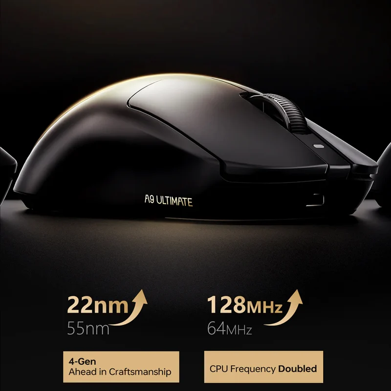 ATK Dragonfly A9 Ultimate Lightweight Wireless Mouse (Black)