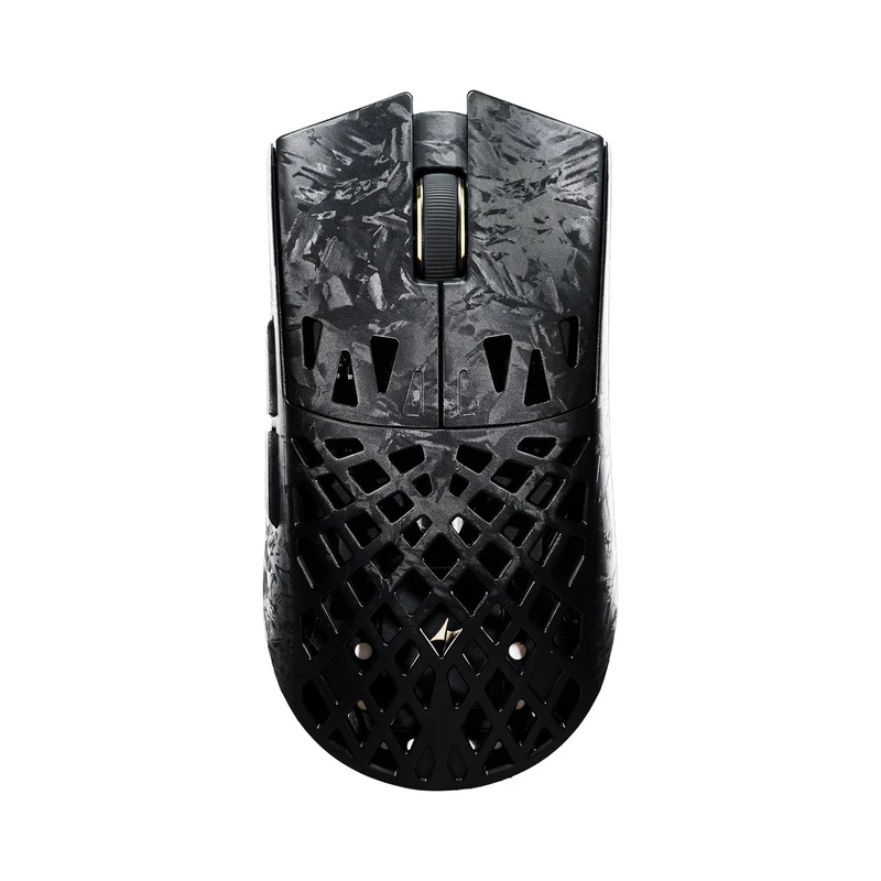 ATK Blazing Sky Ghost Ultimate Series Carbon Fiber Skeleton Gaming Mouse (Black, Silvery)