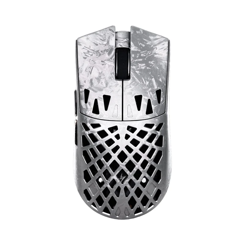 ATK Blazing Sky Ghost Ultimate Series Carbon Fiber Skeleton Gaming Mouse (Black, Silvery)