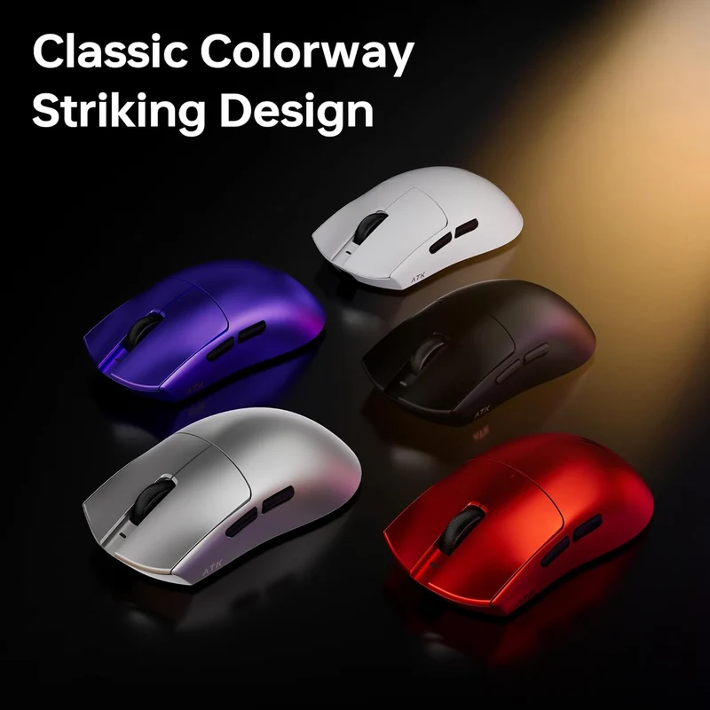 ATK Blazing Sky X1 Ultimate 2.0 Lightweight Wireless Mouse (Black, White)