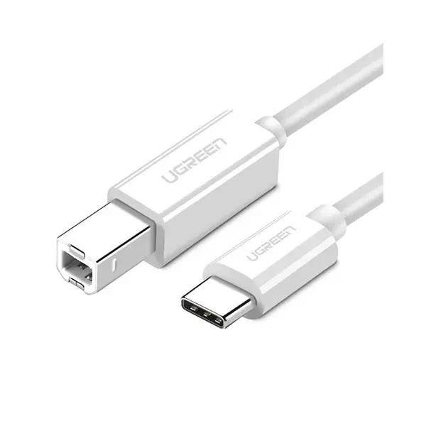 Ugreen USB-C 2.0 to USB-B 2.0 Printer Cable - 1.5m (White) (US241/40417)
