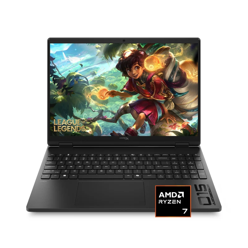 HP HyperX OMEN 15-gb0059AX Gaming Laptop (Shadow Black) | 15.3" 2.5K (2560x1600) 180Hz IPS | Ryzen 7 260 | 24GB RAM | 1TB SSD | RTX 5060 | Windows 11 Home | MS Office Home 2024 + HP Everyday 16" Laptop Briefcase