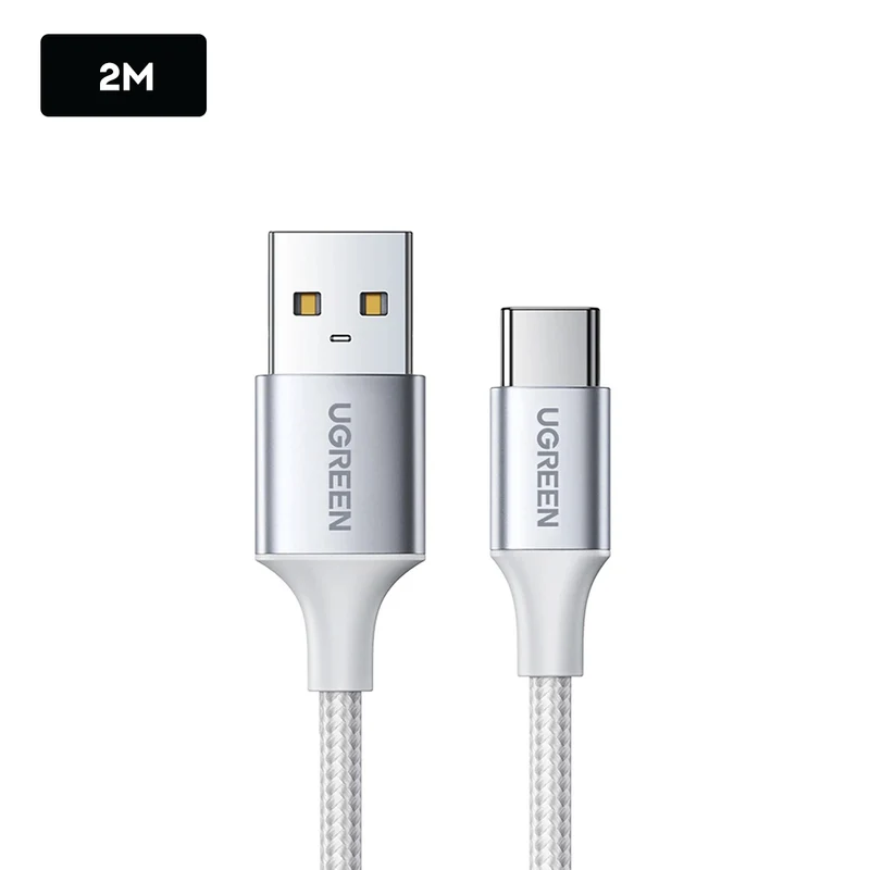 Ugreen USB-C Male to USB-A 2.0 Male Cable - (White) (1m, 2m, 3m)