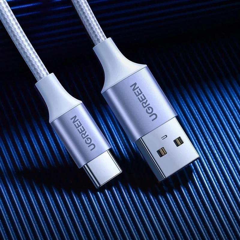 Ugreen USB-C Male to USB-A 2.0 Male Cable - (White) (1m, 2m, 3m)