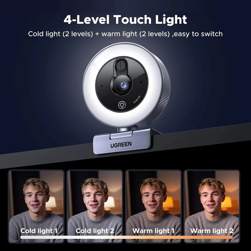 Ugreen USB Full HD Webcam with Ring Light (CM910/65857)