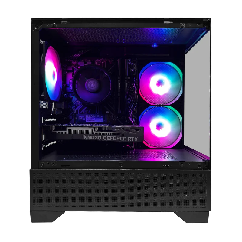 Alpha ERIS Black Desktop Gaming PC | AMD Ryzen 5 5500 | 16GB (2x8GB) RAM | 512GB SSD | RTX 3050 | Windows 11 Pro