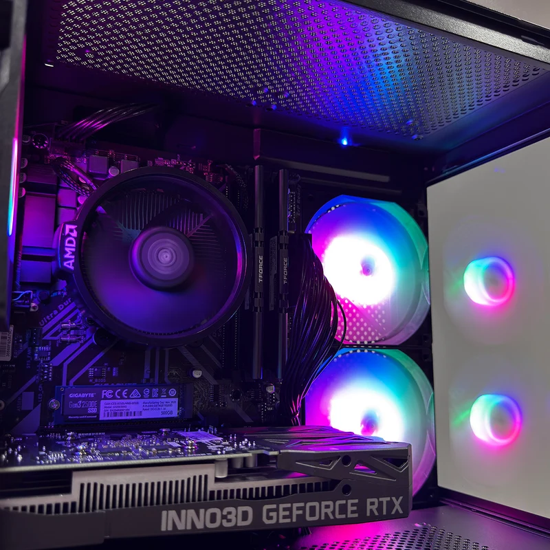 Alpha ERIS Black Desktop Gaming PC | AMD Ryzen 5 5500 | 16GB (2x8GB) RAM | 512GB SSD | RTX 3050 | Windows 11 Pro