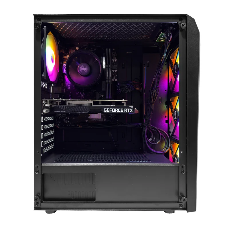 Alpha CR19A Black Desktop Gaming PC | AMD Ryzen 5 5500 | 16GB (2x8GB) RAM | 512GB SSD | RTX 3050 | Windows 11 Pro