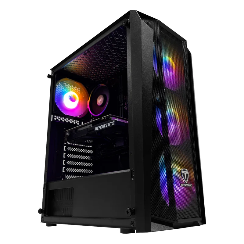 Alpha CR19A Black Desktop Gaming PC | AMD Ryzen 5 5500 | 16GB (2x8GB) RAM | 512GB SSD | RTX 3050 | Windows 11 Pro