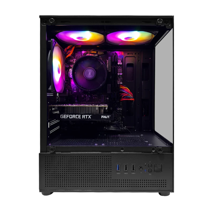 Alpha Juro Black Pro Desktop Gaming PC | AMD Ryzen 5 5500 | 16GB (2x8GB) RAM | 512GB SSD | RTX 3050 | Windows 11 Pro
