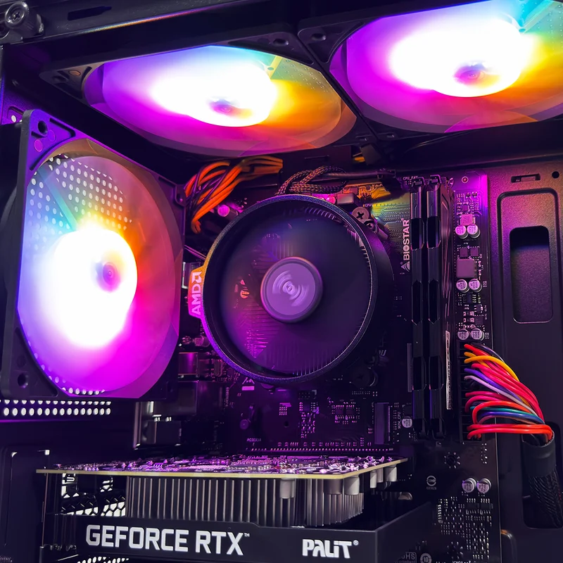 Alpha Juro Black Pro Desktop Gaming PC | AMD Ryzen 5 5500 | 16GB (2x8GB) RAM | 512GB SSD | RTX 3050 | Windows 11 Pro