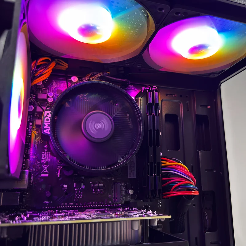 Alpha Juro Black Pro Desktop Gaming PC | AMD Ryzen 5 5500 | 16GB (2x8GB) RAM | 512GB SSD | RTX 3050 | Windows 11 Pro