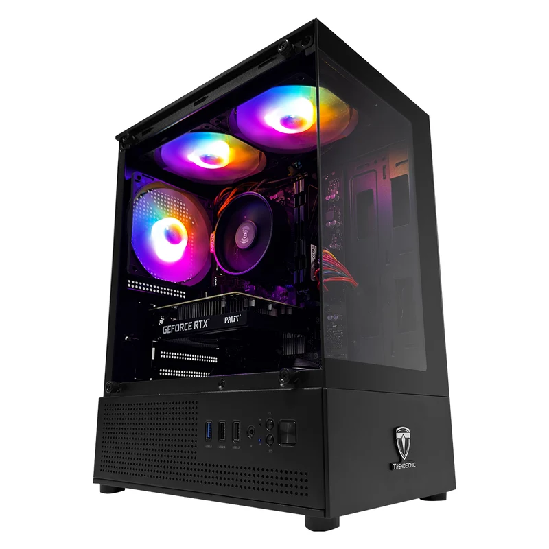 Alpha Juro Black Pro Desktop Gaming PC | AMD Ryzen 5 5500 | 16GB (2x8GB) RAM | 512GB SSD | RTX 3050 | Windows 11 Pro
