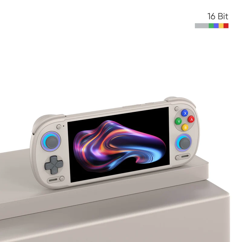 Retroid Pocket 6 Snapdragon 8 Gen 2 5.5" AMOLED (1080x1920) 120Hz 8GB + 128GB Stick Top Android Handheld Gaming System (16Bit)