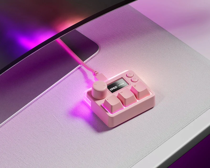 Pulsar XPad Mini 8K Polling Rate Wired Keyboard (White, Pink, Turquoise) (PLXPM101, PLXPM102, PLXPM103)