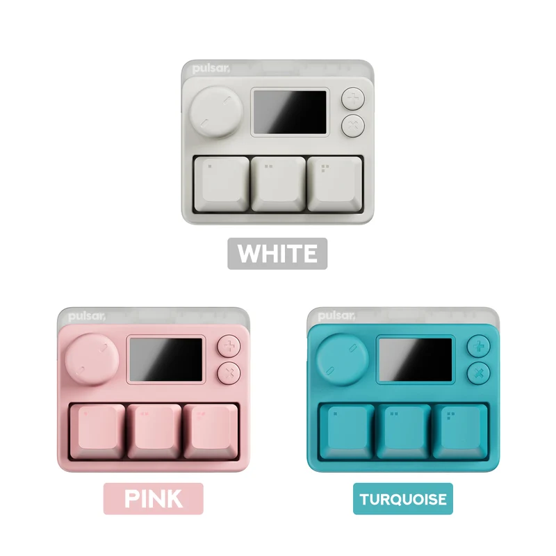 Pulsar XPad Mini 8K Polling Rate Wired Keyboard (White, Pink, Turquoise) (PLXPM101, PLXPM102, PLXPM103)