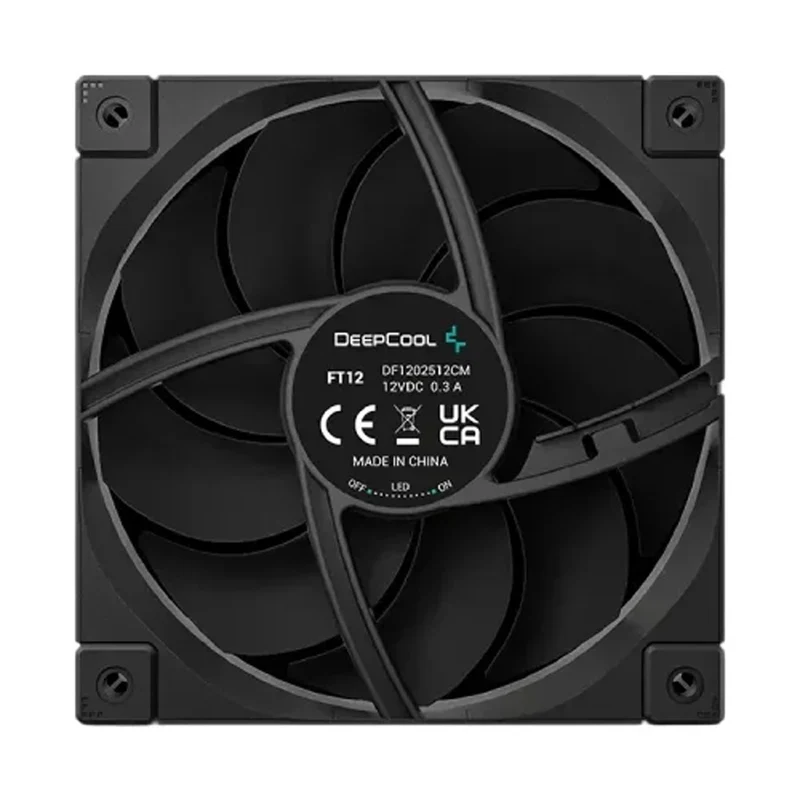DeepCool FT12 3-in-1 120mm High-Performance PWM Fans (Black, White) (R-FT12-BKWPN3-G, R-FT12-WHWPN3-G)