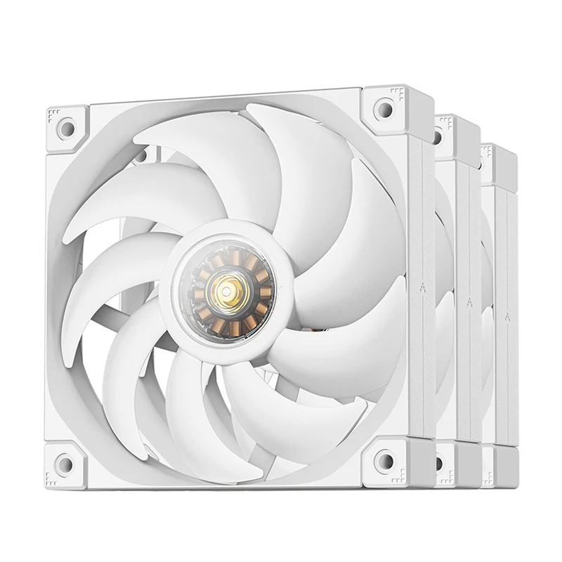 DeepCool FT12 3-in-1 120mm High-Performance PWM Fans (Black, White) (R-FT12-BKWPN3-G, R-FT12-WHWPN3-G)
