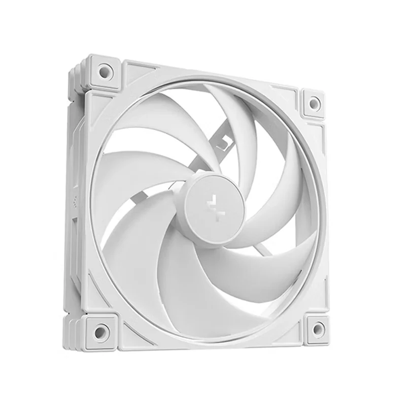DeepCool FD12 V2 120mm Performance Integral Blade Non-RGB PWM Fan (Black, White) (R-FD12V2-BKNPN1-G, R-FD12V2-WHNPN1-G)