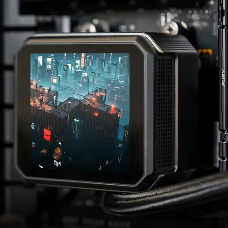 DeepCool Spartacus 360 Fully Customizable 6th Gen Liquid Cooler with Silent Ring Fans (R-SPT360-BKDSMP-G-1)