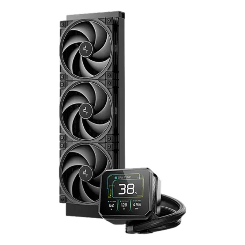 DeepCool Spartacus 360 Fully Customizable 6th Gen Liquid Cooler with Silent Ring Fans (R-SPT360-BKDSMP-G-1)