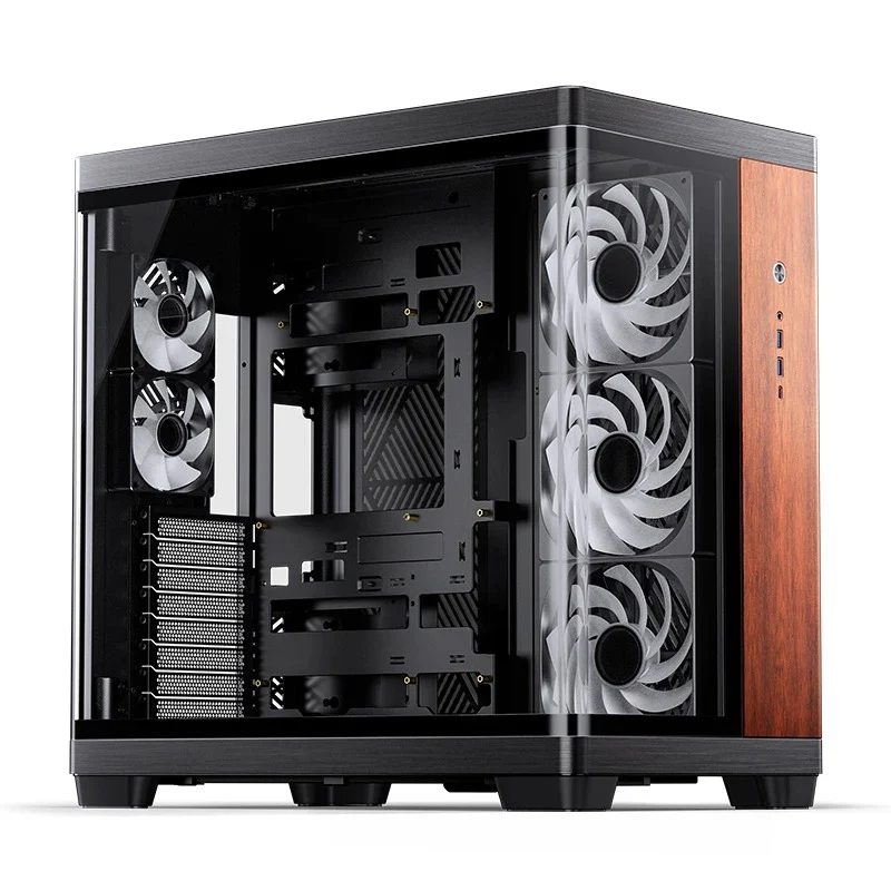 Jonsbo TK-4 Wood ATX Separated Cabinet Computer Case (Black)