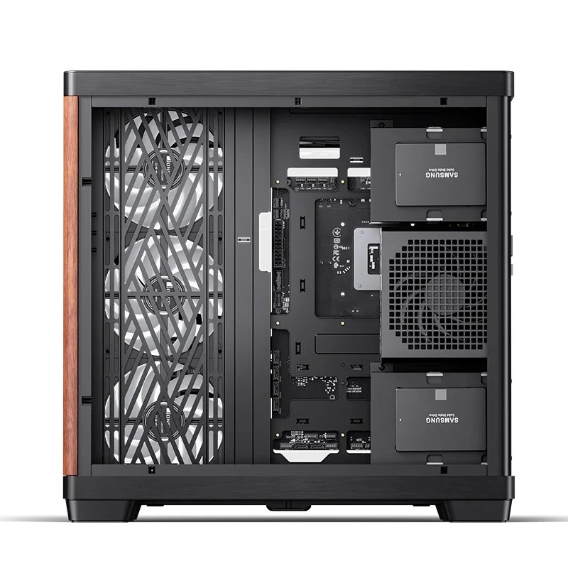 Jonsbo TK-4 Wood ATX Separated Cabinet Computer Case (Black)