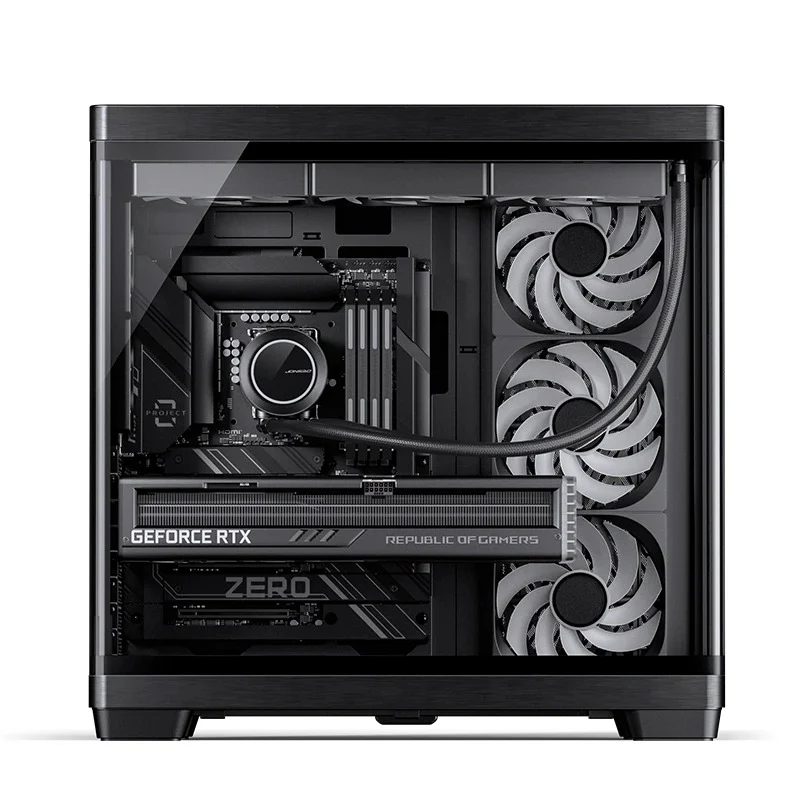 Jonsbo TK-4 Wood ATX Separated Cabinet Computer Case (Black)