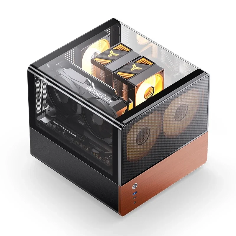 Jonsbo V12 M-ATX Separated Cabinet Case (Black, White)