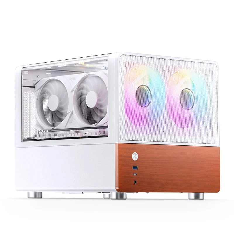 Jonsbo V12 M-ATX Separated Cabinet Case (Black, White)