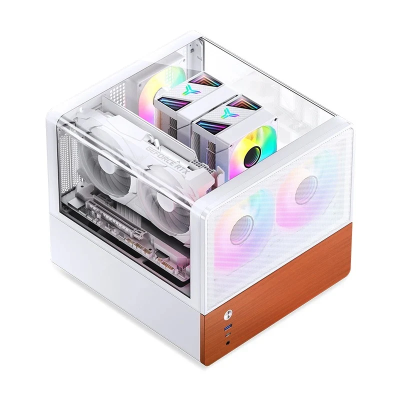 Jonsbo V12 M-ATX Separated Cabinet Case (Black, White)