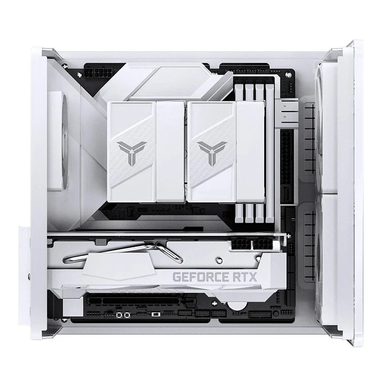 Jonsbo V12 M-ATX Separated Cabinet Case (Black, White)