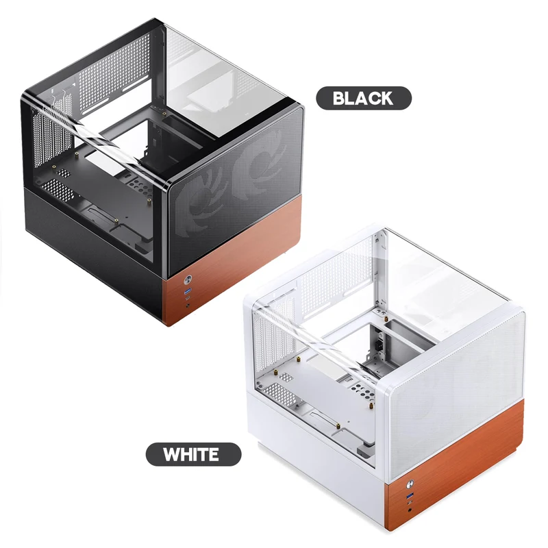 Jonsbo V12 M-ATX Separated Cabinet Case (Black, White)