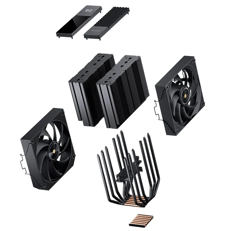 Jonsbo CC90 Digital Dual-Tower CPU Cooler (Black, White)