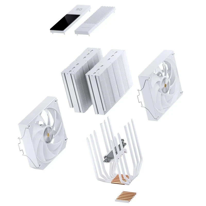 Jonsbo CC90 Digital Dual-Tower CPU Cooler (Black, White)