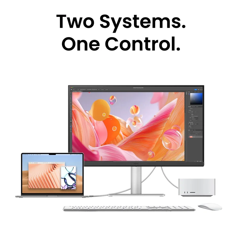 BenQ MA270S 27" IPS (5120x2880) 70Hz 5ms 5K HDR10 Nano Gloss Monitor For MacBook with Tilt/ Height/ Swivel/ Pivot Adjustment