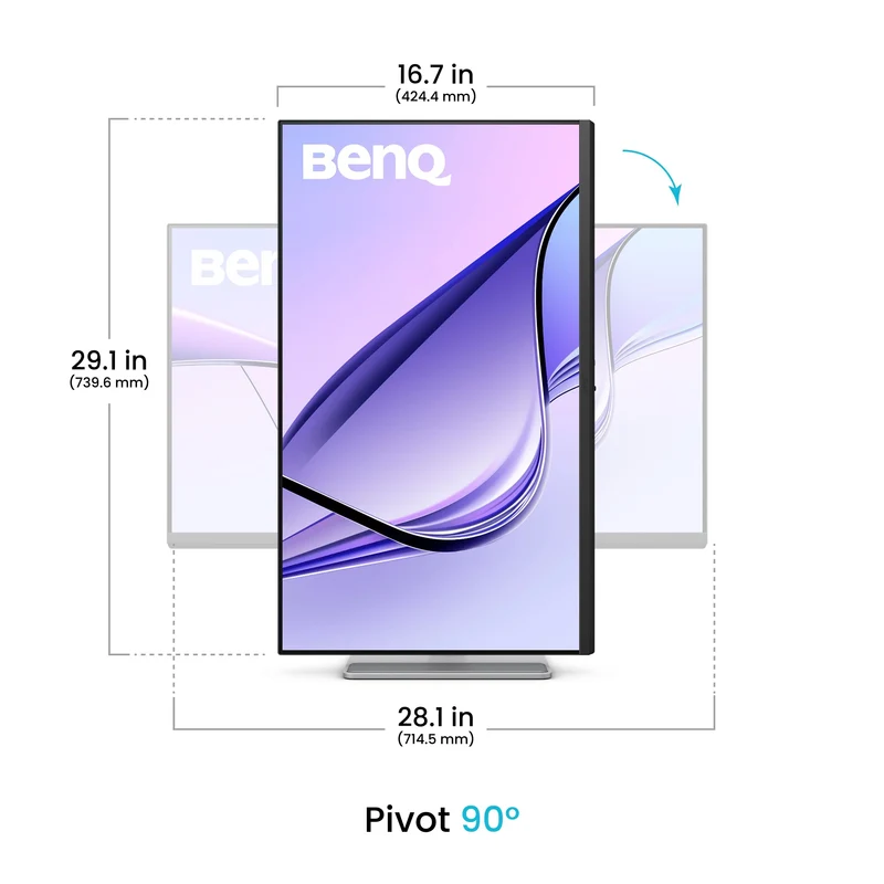 BenQ MA320UP 31.5" IPS (3840x2160) 60Hz 5ms 4K HDR10 Nano Gloss Monitor For MacBook with Tilt/ Height/ Swivel/ Pivot Adjustment