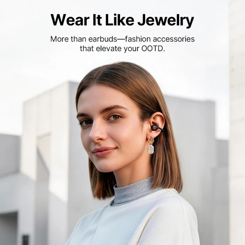 Baseus Bowie MC2 Air Open-Ear True Wireless Earbuds (Stellar White, Cosmic Black, Baby Pink) (A0102A03, A0102A04, A0102A05)