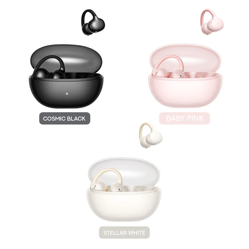 Baseus Bowie MC2 Air Open-Ear True Wireless Earbuds (Stellar White, Cosmic Black, Baby Pink) (A0102A03, A0102A04, A0102A05)