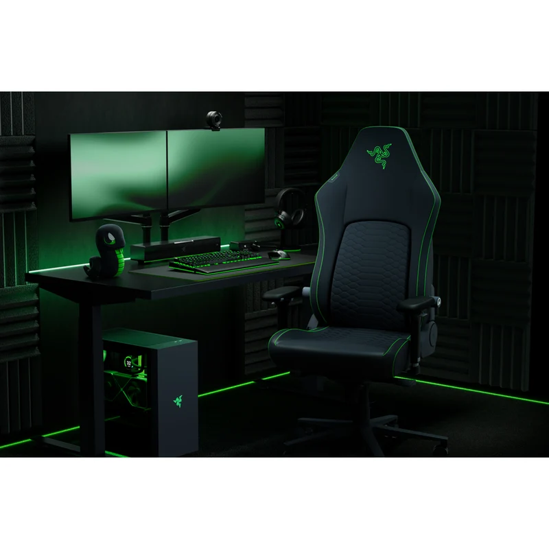 Razer Iskur V2 NewGen Ergonomic Gaming Chair w/ Breathable Comfort (Black/Green, Black, Quartz, Light Gray)