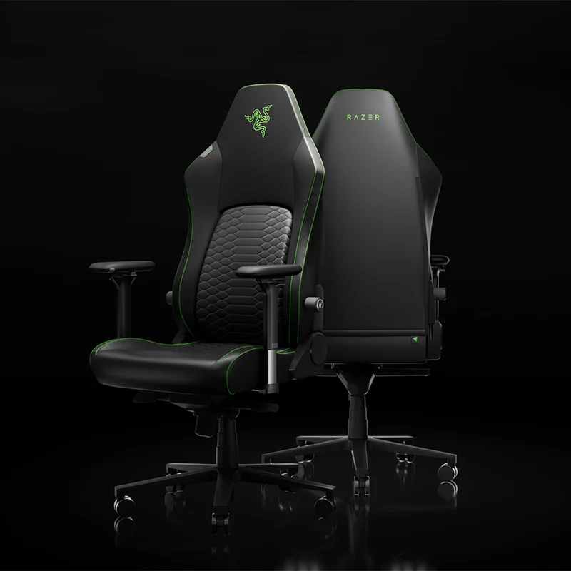 Razer Iskur V2 NewGen Ergonomic Gaming Chair w/ Breathable Comfort (Black/Green, Black, Quartz, Light Gray)