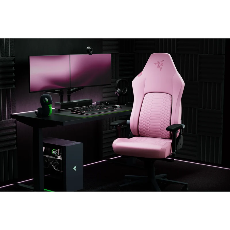 Razer Iskur V2 NewGen Ergonomic Gaming Chair w/ Breathable Comfort (Black/Green, Black, Quartz, Light Gray)