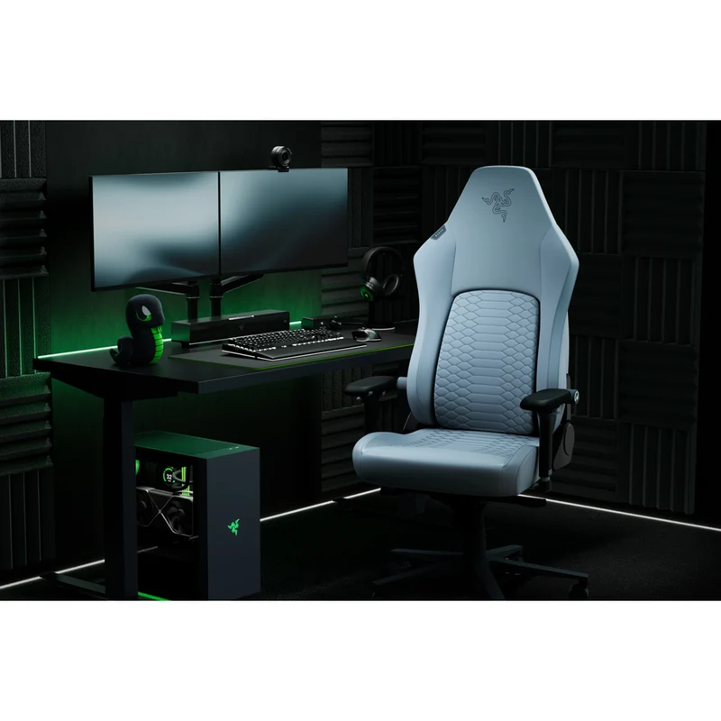 Razer Iskur V2 NewGen Ergonomic Gaming Chair w/ Breathable Comfort (Black/Green, Black, Quartz, Light Gray)