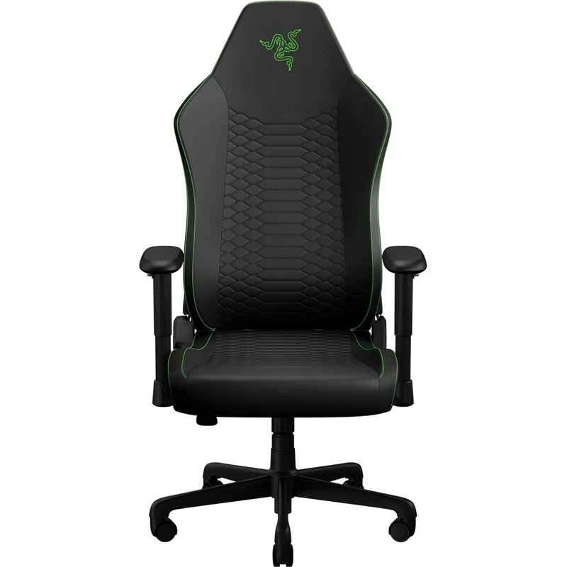 Razer Iskur V2 X NewGen Ergonomic Gaming Chair with Breathable Comfort (Black/Green, Quartz)